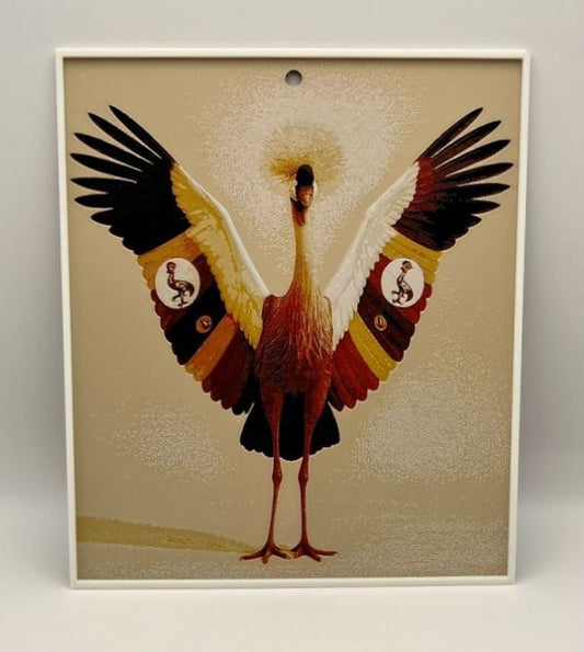 Ugandan Crested Crane Wall Art – 3D Printed PLA